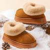 Thick-soled Snow Boots 2025 Winter New Piled and Thickened Northeast Large Cotton Shoes with One Foot On the Bread Fluff Shoes