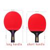 Free 3 Balls 6 Star Table Tennis Bat 7Ply Wood Racket Long Short Handle Ping Pong Paddle Racket with Bag