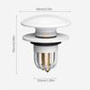 Easy To Use Press Rebound Drain Plug Universal Wash Basin Filter  for Bathroom Wash Basin