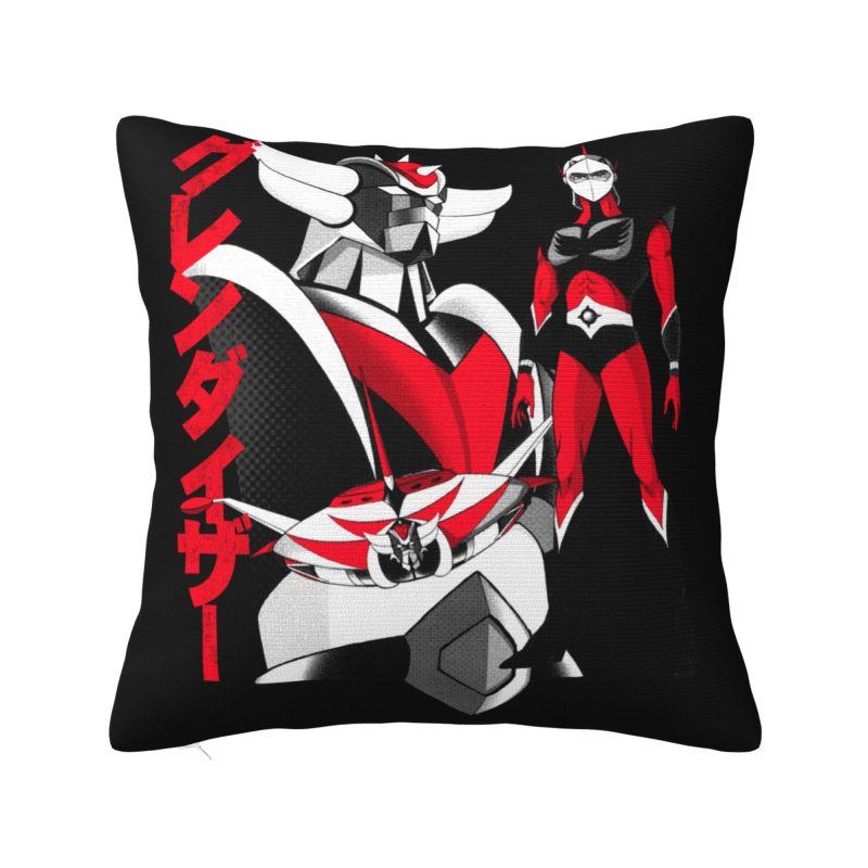 Goldorak Ufo Robot Grendizer Throw Pillow Case Home Decoration Nordic Cushion Cover Velvet Pillowcase