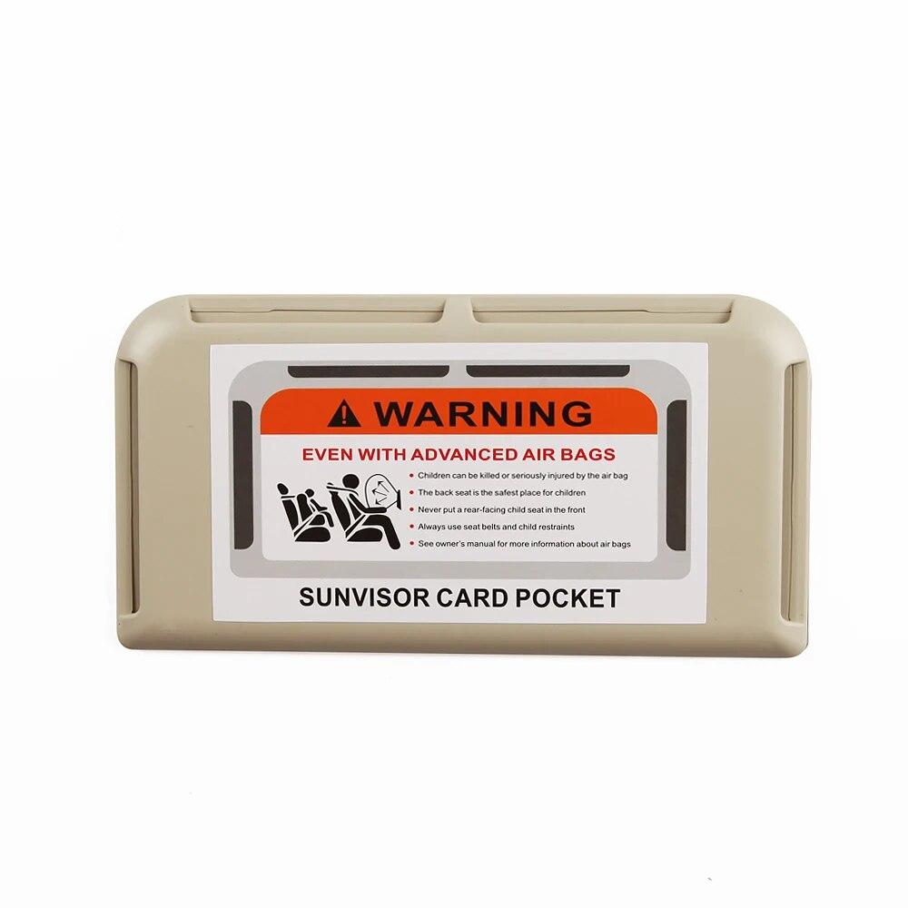 Car Sun Visor Organizer Temporary Parking Card Holder Dash Board Paste Mount Auto Interior Storage Card Clip Stowing Tidying