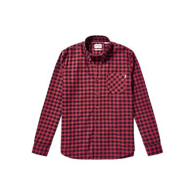 Urban Outdoor Series Дышащая клетчатая рубашка с длинным рукавом Мужские рубашки Пыльно-розовый A2EDX-C58