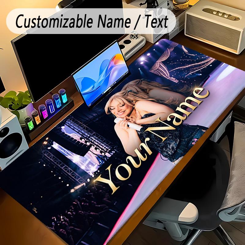 Large Mouse PadAyliva Custom Name Text Personalized Desk Mat Non Slip Gaming Pad