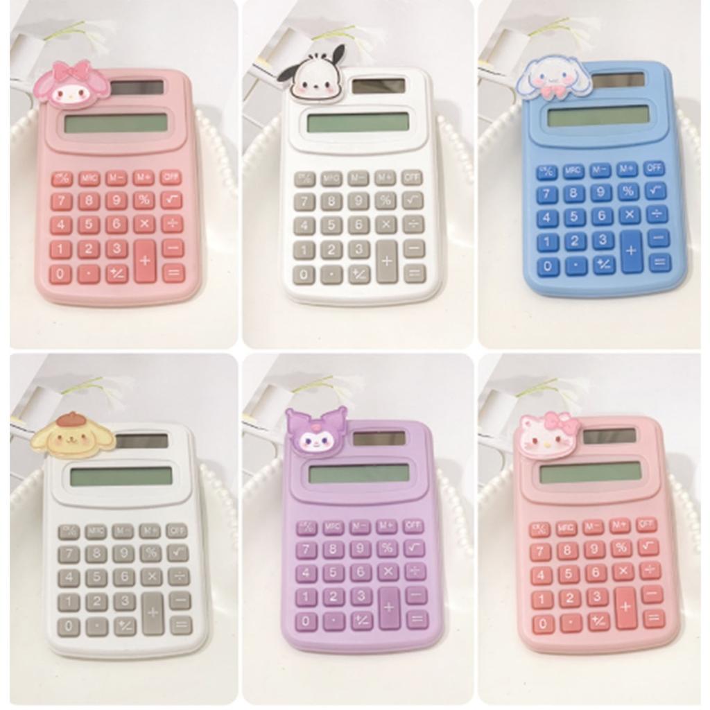 Cartoon Calculator Multifunctional Handheld Small Pocket Calculator with LED Display for Desktop Off