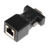 2Pcs 15 Pin VGA Male To RJ45 Female Ethernet Adapter Connector LAN Extender