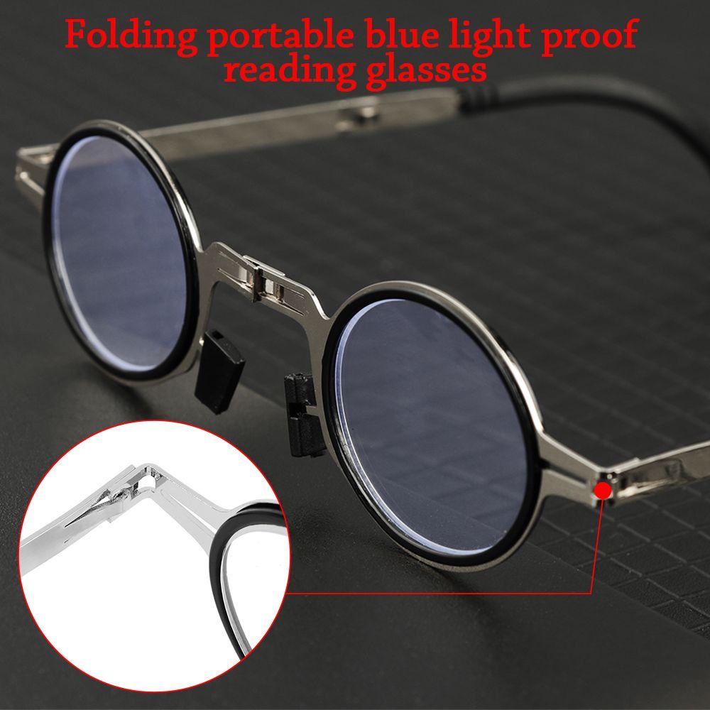 Men Women With Case Folding Portable Ultra Light Frame Anti-Blue Light Eyeglasses Reading Glasses