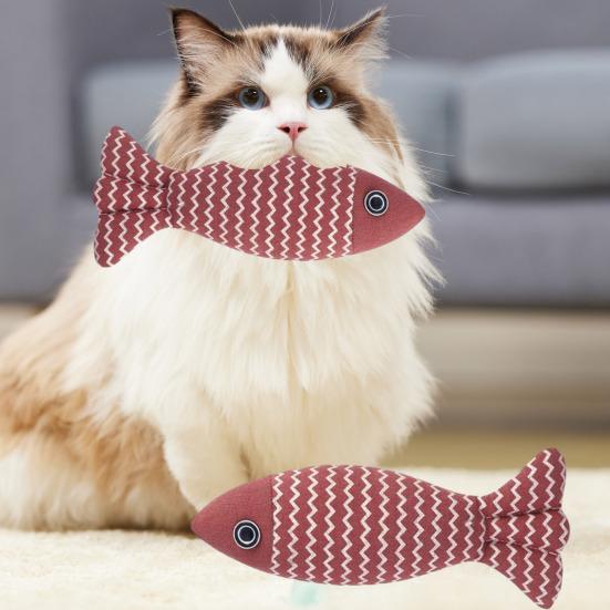Игрушки из кошачьей мяты, дизайн мультяшной рыбы, прочный, устойчивый к укусам, скрежетание зубами, снимает скуку, интерактивная игрушка из кошачьей мяты для кошек
