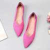 Fashion Knit Slip On Flat Shoes Women Mesh Loafers Stretch Ballet Shallow Flats Dress Shoes Moccasins Comfort Ballet Flats 2024