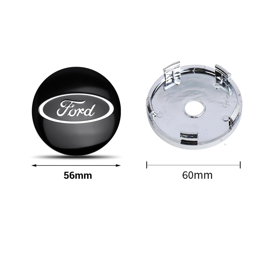 4pcs Aluminum Alloy Car Wheel Center Hub Caps Cover For Ford Fiesta Mondeo Fusion Explorer Escape Shelby Edge Taurus Mustang