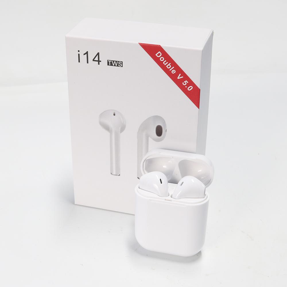 I14 TWS 1:1 Беспроводные наушники Bluetooth 5.0 с сенсорным управлением для iPhone Android PK i13 i10 i12