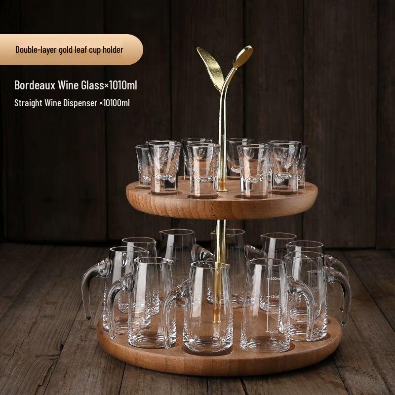 Chinese Crystal Glass Baijiu Drinkware Set