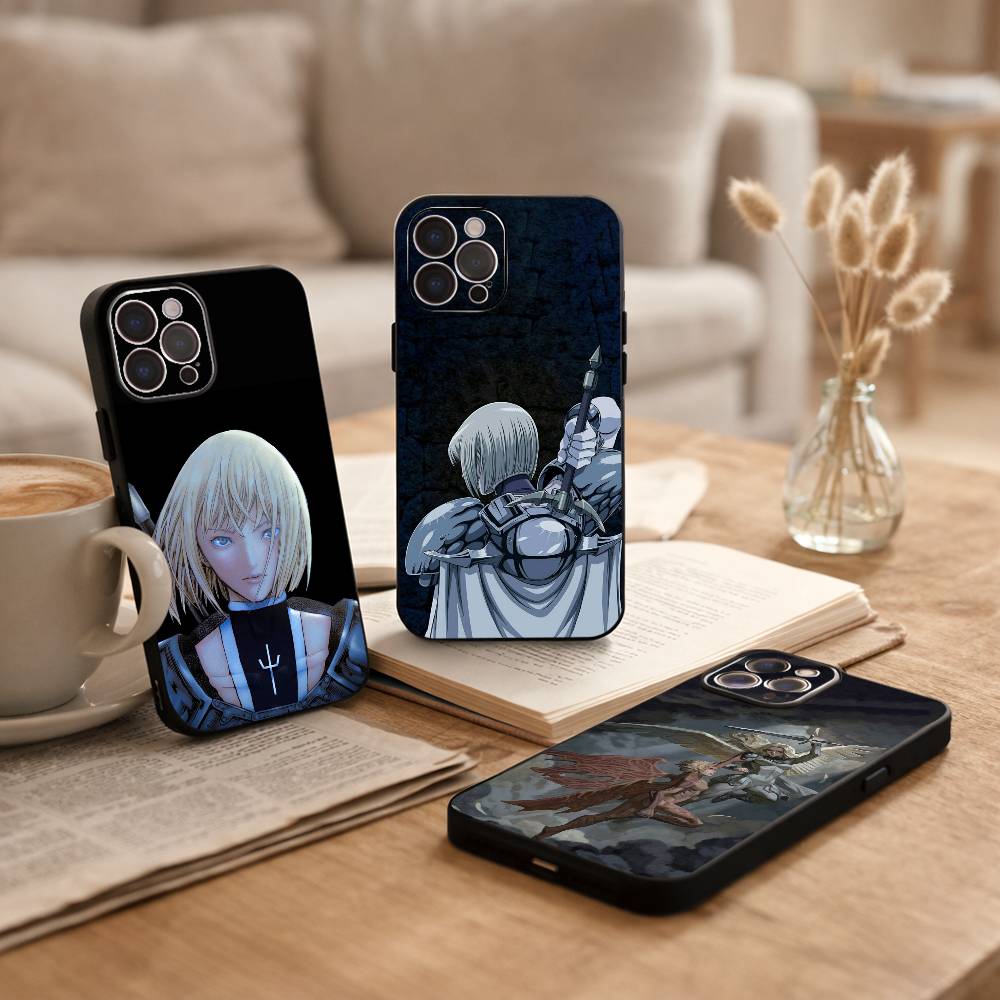 Classic C-Claymore Claire Phone Case For iPhone17,16,15,14,13,12,Plus,Pro Max, 5G Others Soft Black Cover