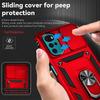 Для Motorola Moto G22 чехол Slide Window Lens Protect Armor противоударный чехол для телефона Moto G22 G 22 Motog22 4G Ring Stand Cover