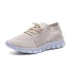 New Women's Shoes Shallow Mouth Thick Sole Spring and Autumn Breathable Fly-woven Soft Sole Comfortable Sports and Leisure Shoes