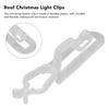 60Pcs White/Black Christmas Light Clips 1.8 x 2 x 8.5cm Outdoor Light Clips  Outdoor