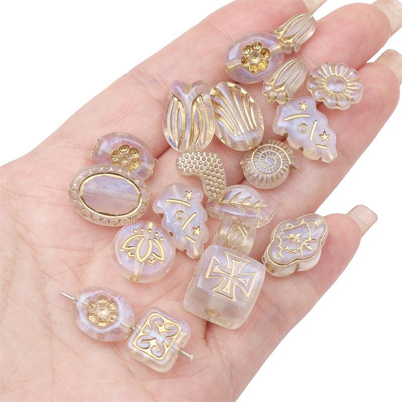 Акриловые прозрачные винтажные матовые золотые бусины ручной работы браслет ожерелье бусины бусины ювелирные изделия аксессуары подвески аксессуары