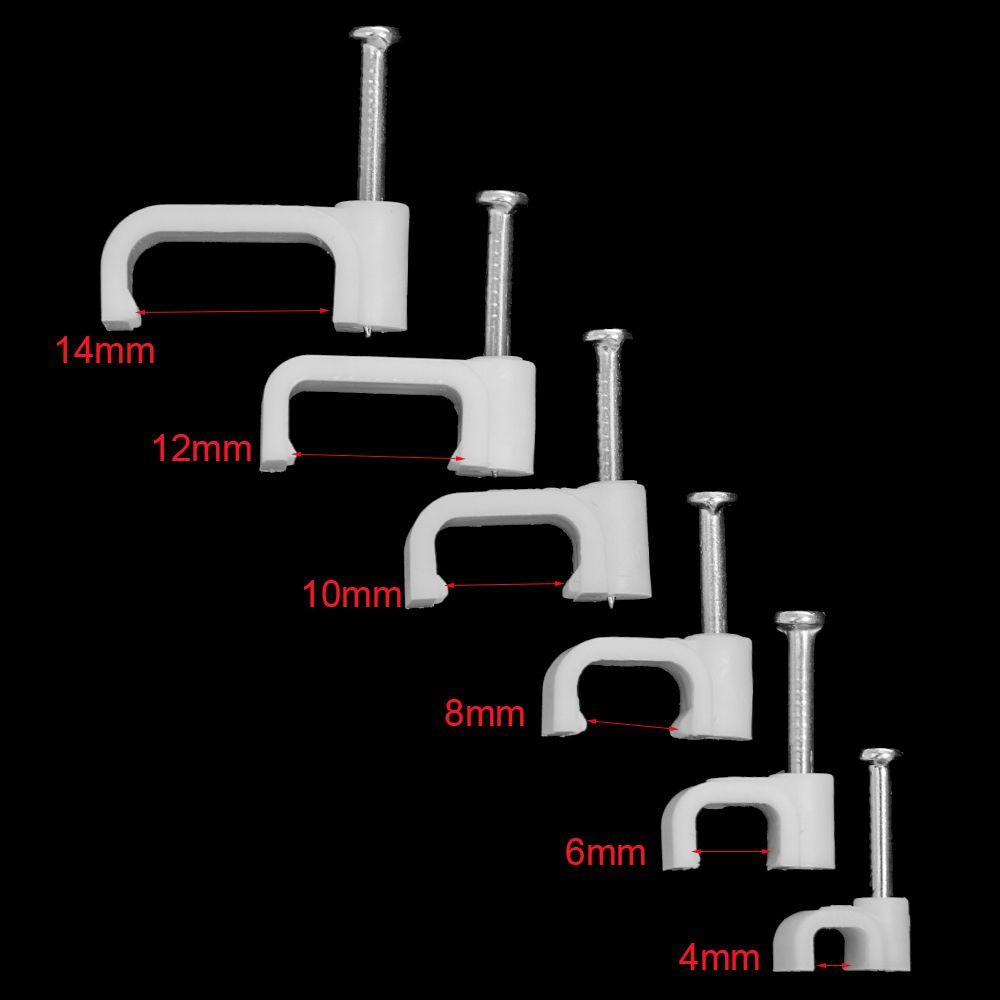 Electrical Fittings Fastener Hardware Organizer Clamp Cable Clip Fixing Steel Nails Fixer Holder