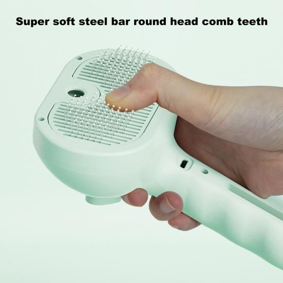 Паровая щетка для кошек, перезаряжаемая 3-в-1, самоочищающаяся паровая щетка для домашних животных