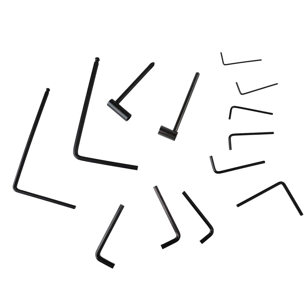 Набор из 13 металлических шестигранных гаечных ключей для электрогитары, регулировки и обслуживания