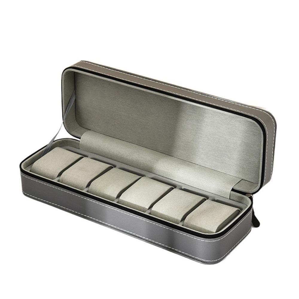 6/10/12 Grids Watch Display Box PU Watch Organizer Watch Storage Box Father's Day Gifts
