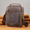 Fashion Trend Niche Genuine Leather Men's Single Shoulder Crossbody Head Layer Cowhide Shoulder Bag