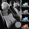 Comfort Memory Cotton Headrest Car Seat Lumbar Support  Waist Back Cushion Breathable Four-season Universal Home Car Neck