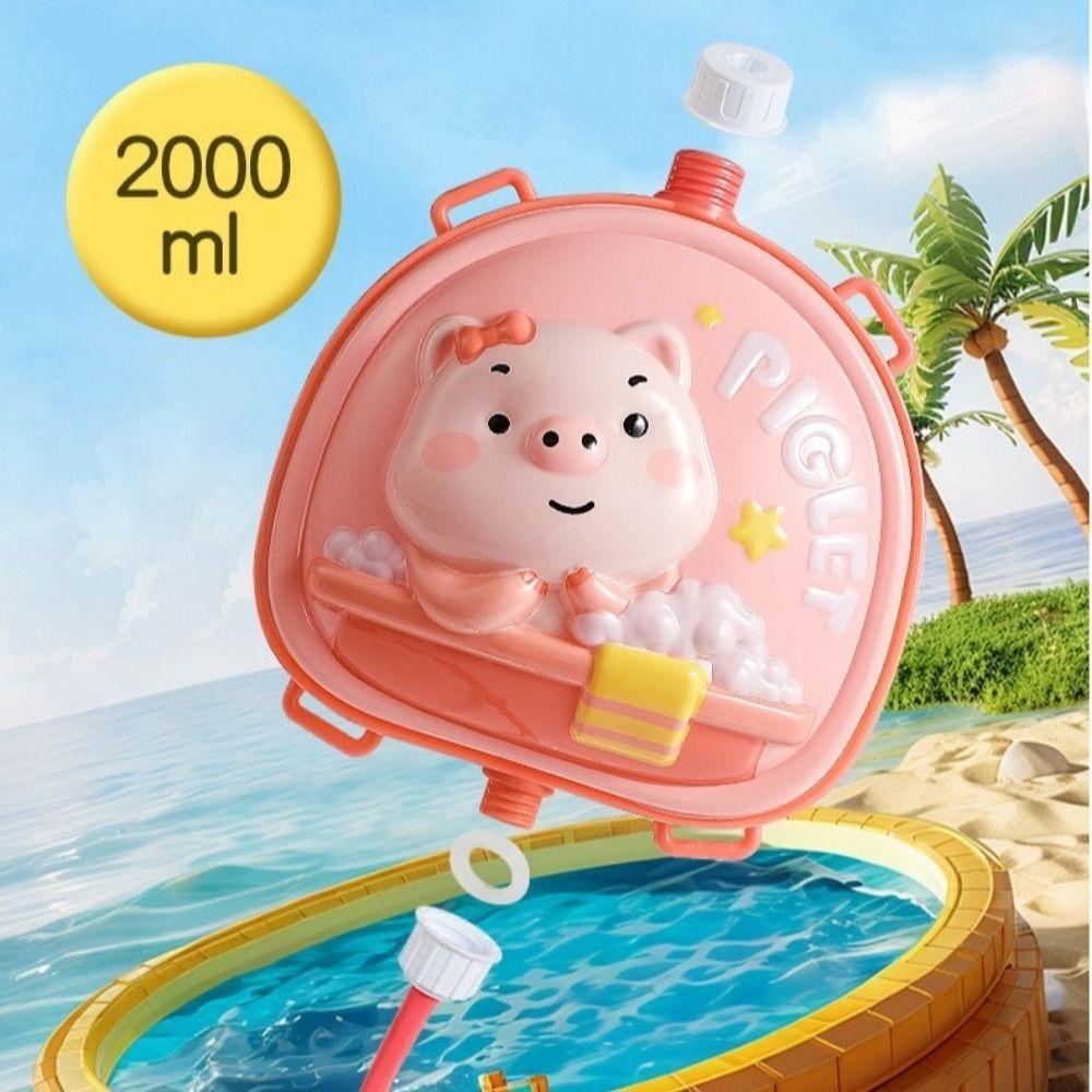 High Pressure Children Backpack Water Spray Toy Pull Type Water Pistol Toy Summer