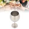 Tall Stem Wine Glass Rustless Steel Metal Cup Easy Hand Wash Wine Cup  Holiday