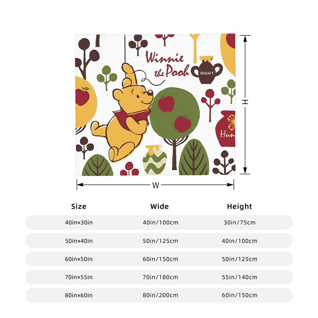 Tigger Blanket Fleece Winnie The Pooh Ultra-Soft Throw Blanket for Bedroom Sofa Bedspread
