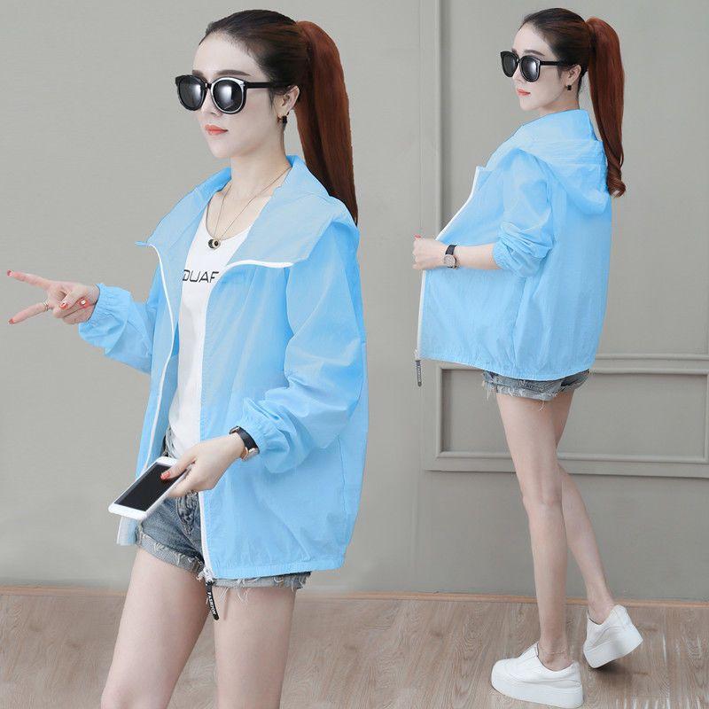 Женская однотонная куртка с капюшоном, легкий дышащий кардиган, защита от солнца, легкое пальто больших размеров