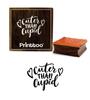 Printtoo Diary Card Print Cuter Than Cupid Word Design Square Wooden Rubber Stamp-2 X 2