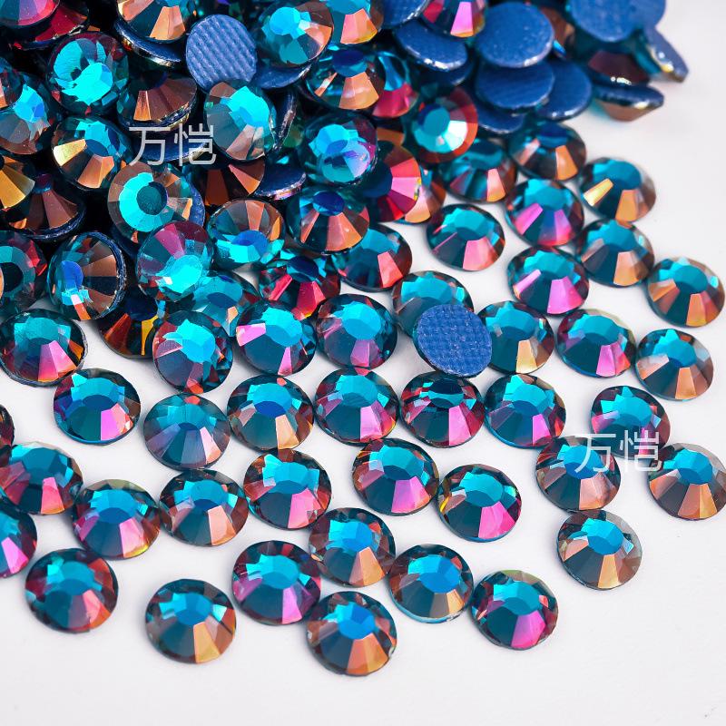 Blue Series Glass Hot Drill, Hot Melt Adhesive Стразы Diy Аксессуары для одежды Декоративные Красота Креативные Аксессуары