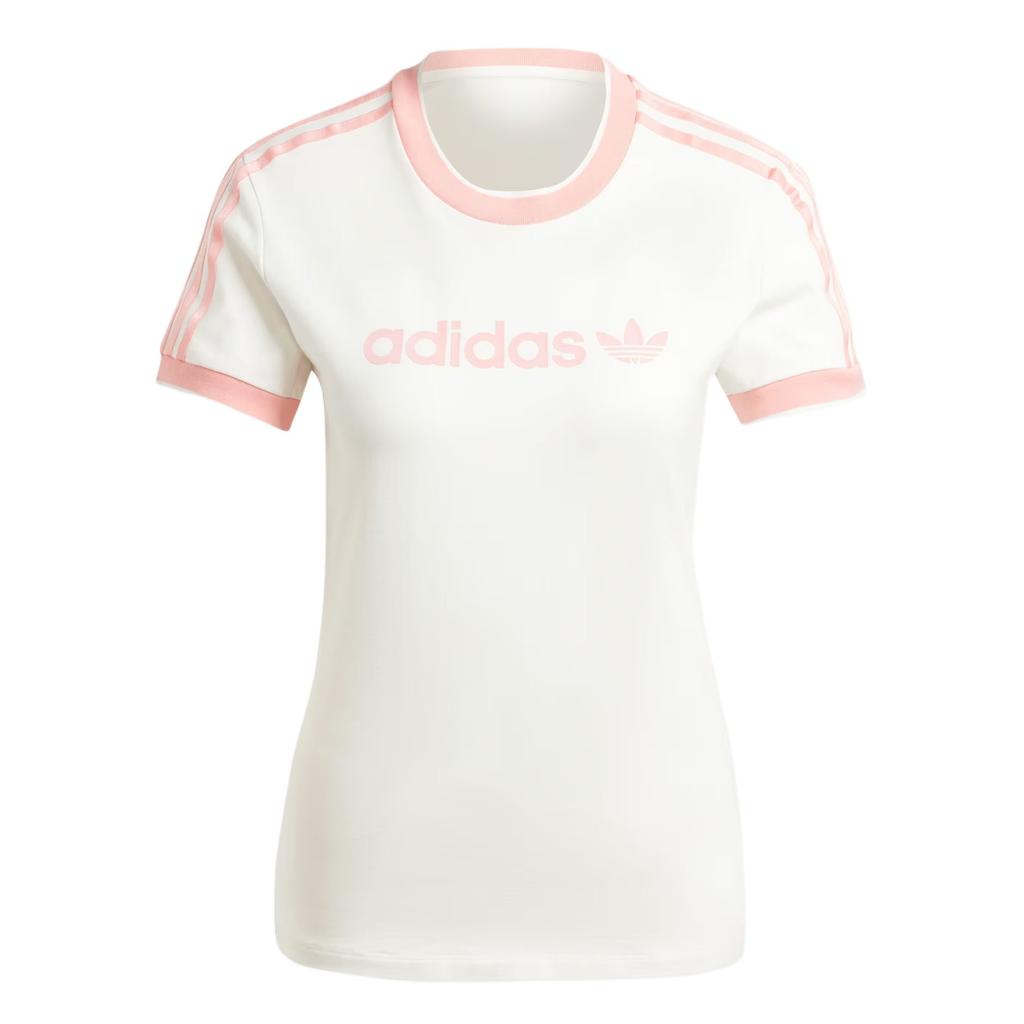adidas Футболка с принтом Originals Badge Женская Облачно-белая IY9234