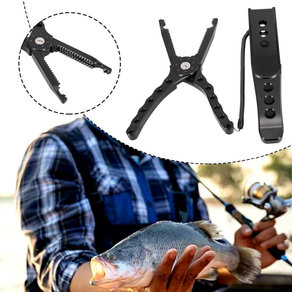 Портативный захват для рыбы, рыболовный захват с нескользящей ручкой и веревкой