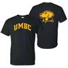 UMBC Retrievers Front and Back Print T-Shirt - Black