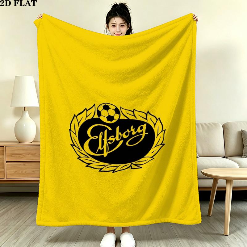 Elfsborg Print Flannel Blanket, High quality Comfortable for All Seasons, Home Decor, Warmth and Comfort, Perfect for Christmas Gifts