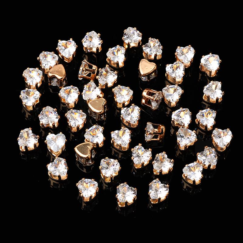 Стразы из циркония с плоской основой в форме капли кубического циркония Когти Пришиваем прозрачный циркон для колец Серьги Аксессуары для одежды своими руками