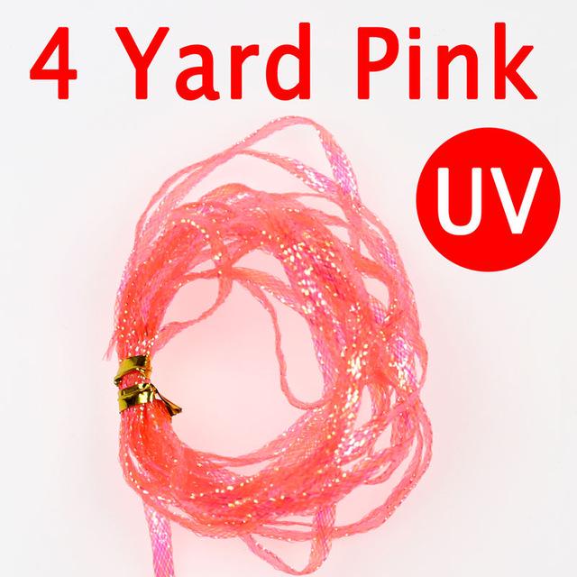 4 ярда, завязывающее жемчуг, плетеное кружево для наживки, рыбьего тела, креветок, подложка, задняя часть, стример, повязка, синельная вспышка, ширина 2,8 мм