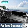 Для Jeep Compass 2021 2022 2023 2024 2025 Автомобильная Панель Приборов Солнцезащитный Козырек Покрытие Приборная Панель Нескользящий Коврик Предотвращение Освещения Коврик Аксессуары