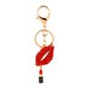 Sparkling Crystal Lip Keychain Sexy Lipsticking Lip Key Chain Lipstick Keychain  Bag Pendant