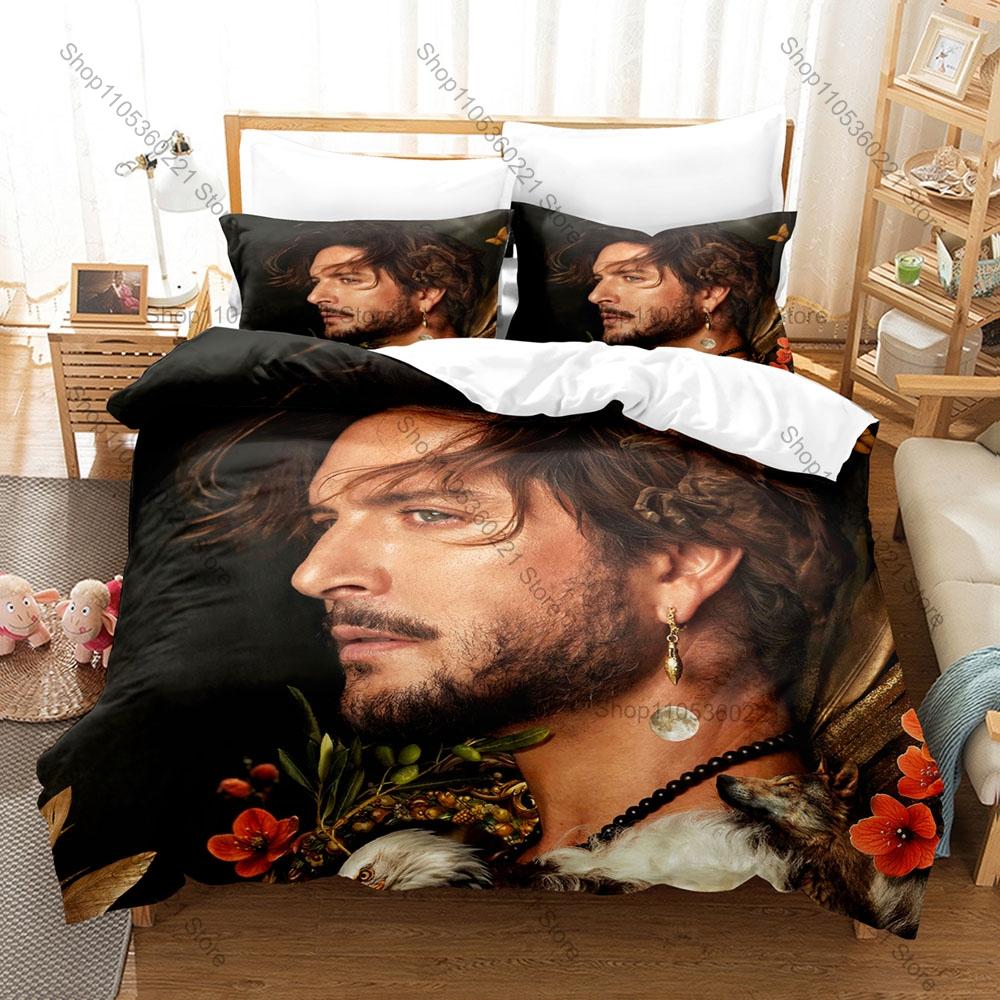 Manuel Carrasco Duvet Cover + 2 Pillowcases Spanish Flamenco Pop Singer Pueblo Salvaje Album Print Soft Bedding Bedroom Decor