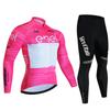 2025 Team Tour De Italia Giro Cycling Jersey Set Mens Clothing Suit Long Sleeve MTB Bike Road Pants Bicycle Bib Ropa Ciclismo