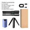 60w Super Bright 200m High Power LED Flashlight Torch Type-c Rechargeable Powerful Outdoor Self Defense Handlamp Camping Lantern