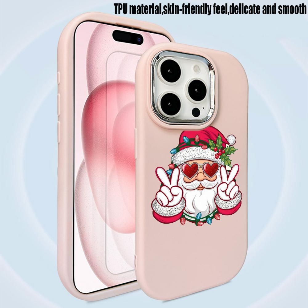 N98 С Новым годом, Рождеством, мягкие чехлы для телефонов iPhone 16 Pro Max Xiaomi 11 Lite Redmi 13C Note 11s, защитная рамка для камеры, задняя крышка