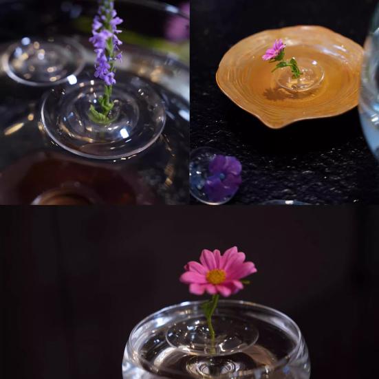 Прозрачный держатель для стеблей плавающих цветов, держатель для цветочной композиции, плавающая ваза для цветов, подставка-пьедестал для декора обеденного стола, кухонного острова