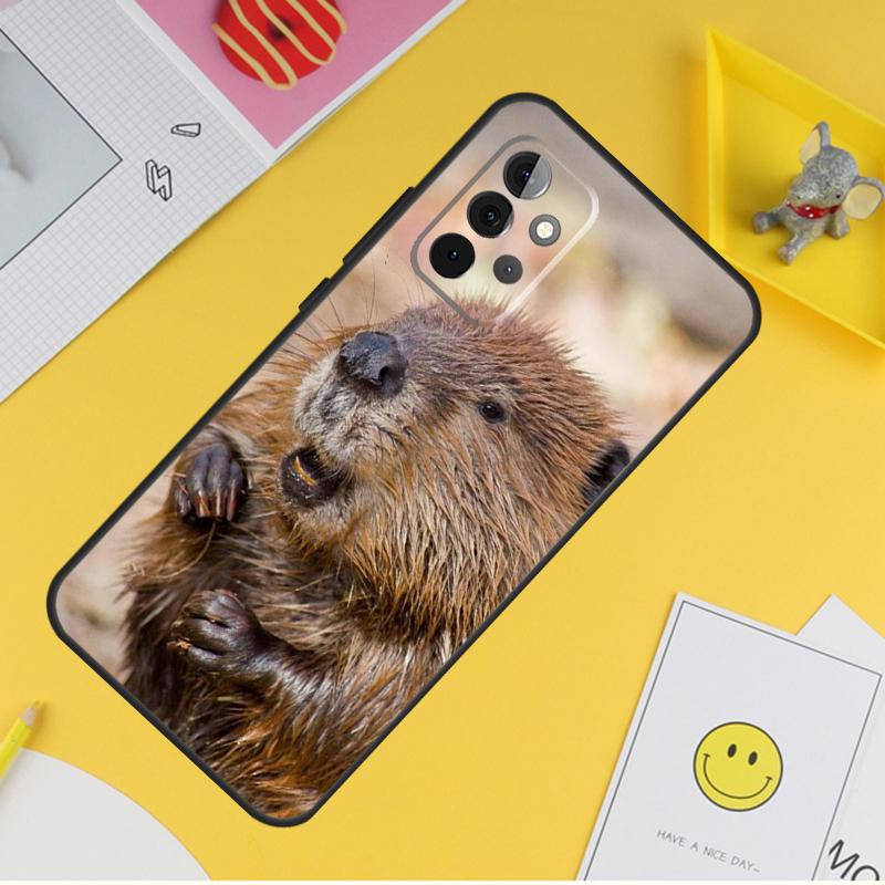 Чехол Животное Бобр Для Samsung Galaxy A15 A17 A54 A34 A14 A13 A23 A33 A53 A52 A32 A12 A56 A36 A16 A35 A55