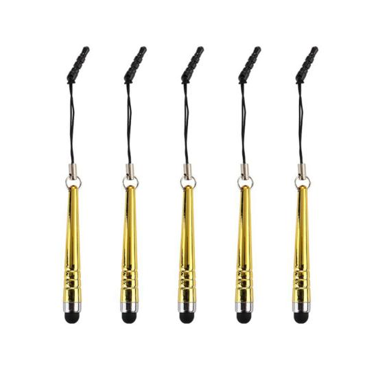 5/10 шт., емкостная сенсорная ручка с защитой от пыли, мини-стилус для письма для телефонов, планшетов