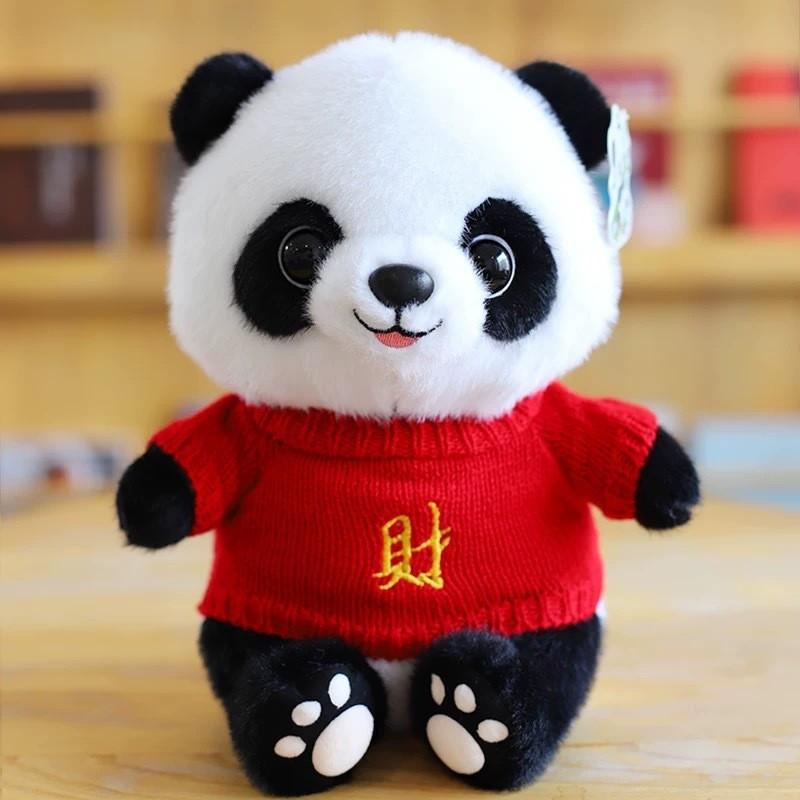 Panda Plush Toy With Pp Cotton Filling For Children And Collectors