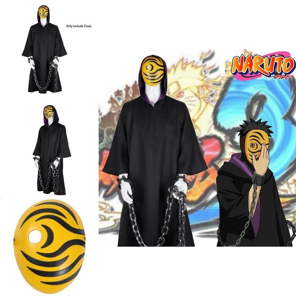 Высококачественный плащ-халат Акацуки Тоби Учиха Обито из Наруто