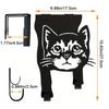Rustproof Metal Cat Hooks Space Saving Coat Hat Bag Holder Stylish Wall Hanger  Bedroom